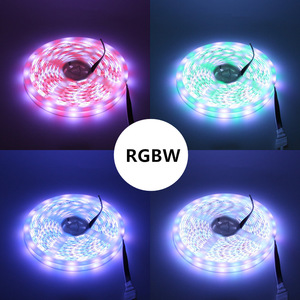 12V Flexibler 5050 RGB Farbwechsel-<span class=keywords><strong>LED</strong></span>-Lichtstreifen IP65 Wasserdichtes Beleuchtungsband 60LEDs/m Weiß Warm für Heim TV Hotel Dekoration - Product Image 5