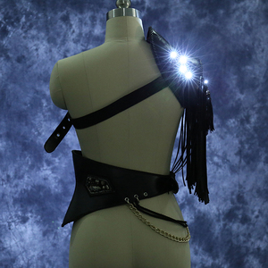 Conjunto de ropa brillante para chica sexy, <span class=keywords><strong>disfraz</strong></span> de actuación para Bar Club, disfraces de iluminación de baile Led - Product Image 5