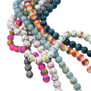 Perles en verre soufflé à la main de 10 mm, peintes à la main, de haute qualité, pour la fabrication de bijoux, meilleur prix, vente chaude - Product Image 3