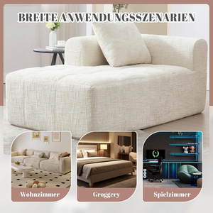 Sofá Modular Tapizado Moderno de una Plaza, Sofá Seccional con Cojín, <span class=keywords><strong>Chaise</strong></span> <span class=keywords><strong>Longue</strong></span>, Sofá Convertible, Sofá Compacto para Sala de Estar - Product Image 2