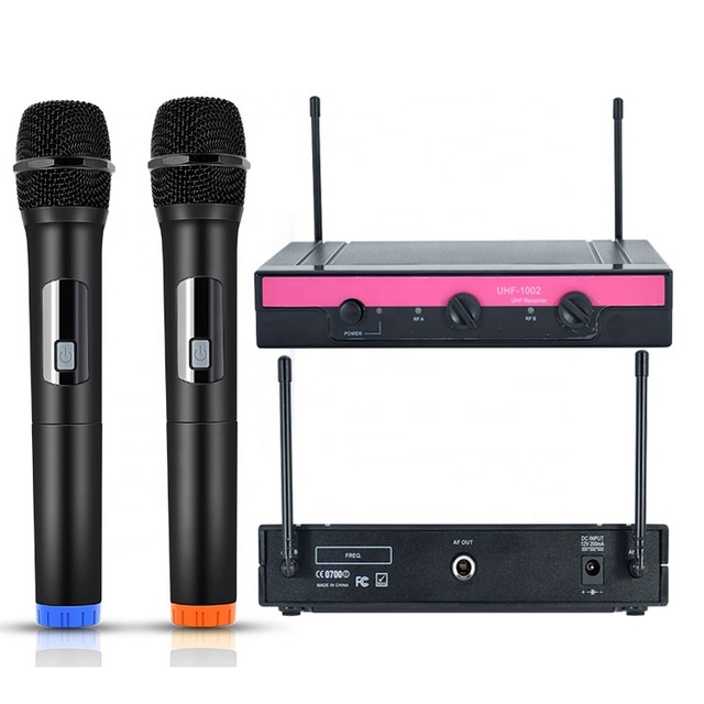 Long Range Handheld UHF Cordless Dynamic Wireless Microphone Karaoke Singing Church Meeting Party Speech Wedding Plastic Noise