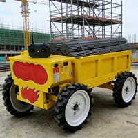 Véhicule agricole télécommandé tout-terrain pour le transport de patates douces et de céréales en ferme