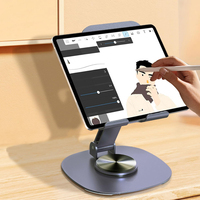 360 °   Soporte Plegable de Aleación para Accesorios de Teléfono Móvil, Soporte de Escritorio para Reloj