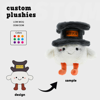 Paire de porte-clés en peluche dessin animé mignon personnalisé ventouse magnétique pour couples voiture sublimation poupée en peluche jouet animal