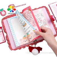 Schlussverkauf Kinder niedliches Notizbuch Design Handbuch Tagebuch Notizbuch individuelles Notizbuch mit Logo-Aufkleber