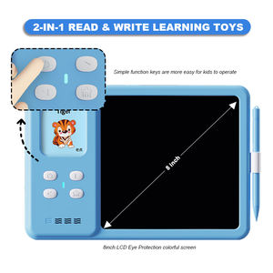 Juego de Tarjetas Inteligentes para Aprendizaje Grupal, Juego Interactivo de <span class=keywords><strong>Adivinar</strong></span> y Dibujar con Tableta de Escritura LCD, Constructor de Vocabulario Educativo - Product Image 4