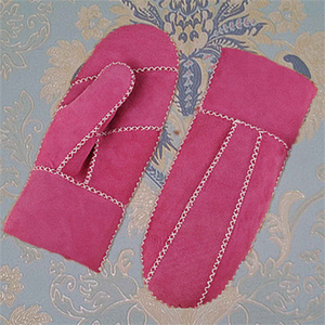 2025 Offre Spéciale mode Logo personnalisé impression broderie adulte Snowboard hiver chaud Jacquard en peau <span class=keywords><strong>de</strong></span> mouton <span class=keywords><strong>fourrure</strong></span> cuir mitaines - Product Image 3