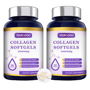 คอลลาเจนทางทะเลแบบซอฟต์เจล ขายส่ง ยาเม็ดชะลอวัยสำหรับผู้ใหญ่ เกรดอาหาร 500 มก. - Product Image 1