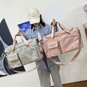 Free Sample red white blue zip around nylon 14 inch mini <b>travel</b> <b>bag</b> with compartments - Product Image 6