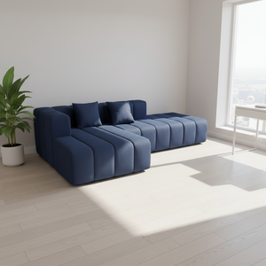 Sofá Seccional Modular Minimalista Nórdico Italiano de <span class=keywords><strong>Dos</strong></span> <span class=keywords><strong>Plazas</strong></span>, Relleno de Esponja, Ecológico, Cómodo, para Sala de Estar, Hotel, Apartamento - Product Image 3