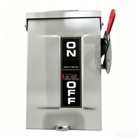 Interrupteur de sécurité extérieur NEMA 3R 30 ampères 3 pôles non fusible, interrupteur de déconnexion triphasé AC, interrupteur isolateur