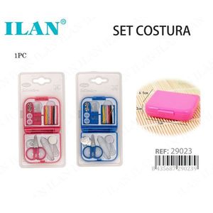 Kit da cucito Ilan con custodia, set compatto e portatile per viaggi e uso domestico - Product Image 1