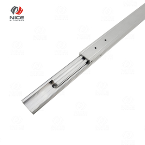 Glissières de tiroir en alliage d'aluminium à roulement à billes micro-glissantes, 2 pièces, quincaillerie de meubles, glissières de tiroir robustes - Product Image 6