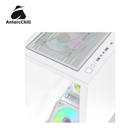 Boîtier PC AntarcChill White Full Tower à double compartiment, compatible E-ATX ATX MATX ITX, radiateur 240, USB 3.0