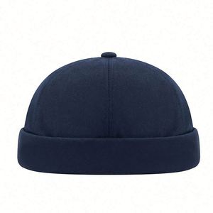 Casquette de baseball rétro personnalisée, style hip-hop, polyvalente, sans visière, unisexe, en coton, avec boucle métallique, pour toutes les saisons - Product Image 4