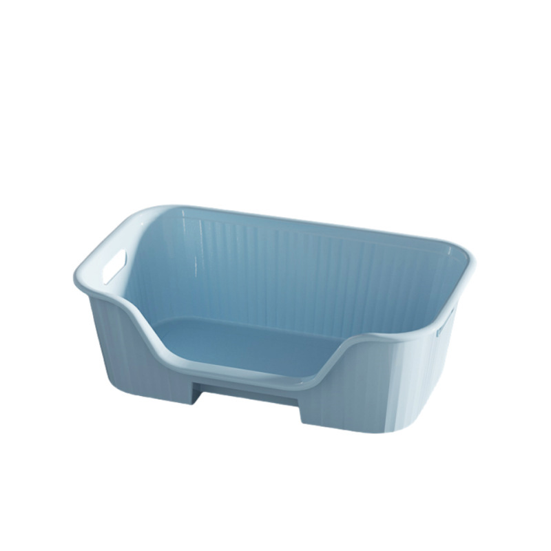 Stepped litter box [blue] Medium