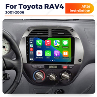 Lecteur multimédia tactile pour voiture MEKEDE, 4 cœurs, CarPlay, Android Auto, radio FM, 2+32 Go pour Toyota RAV4 2001-2006
