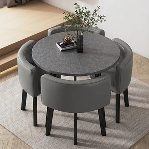 Ensembles de mobilier de restaurant modernes : 1 table et 4 chaises pour centres commerciaux, cafés, salons de thé, salons de beauté, lieux de loisirs, petites tables de réunion - Product Image 5