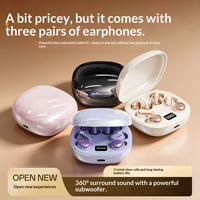 Écouteurs Bluetooth 5.4 B115 3-en-1 à succès – 3 paires d'écouteurs intra-auriculaires avec son haute qualité, design étanche et longue autonomie de la batterie