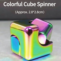 Meilleure Vente : Cube Magique Coloré, Fidget Spinner, Gyroscope Mécanique, Jouet de Décompression EDC pour Enfants et Adultes