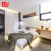 Ensemble de literie pour lits superposés grand lit fournisseur or appartement école maison coton rond moderne panneau mobilier de chambre à coucher