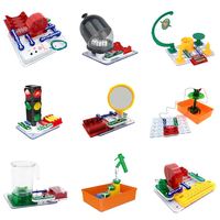 Nuevo Kit de Experimentos con Bloques de Construcción Eléctricos, Juego Educativo STEM, Juguetes de Circuitos Electrónicos para Niños