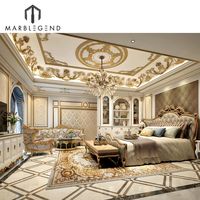Servicios de diseño de interiores de dibujo de decoración del hogar villa de mármol de lujo