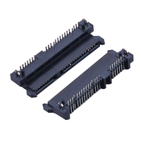 Conector hembra Soulin SATA 7 + 15P 22P DIP SMT horizontal con conectores HDD de PIN localizador