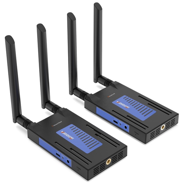 New Version 250M Wireless Transmitter and Receiver Kit 1080P Output Support Broadcast Cameras for Live Streaming