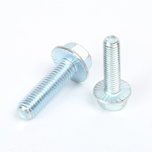 DIN 6921 4.8 8.8 M4 M6 M8 M10 M12 M16 mạ kẽm răng cưa Hex mặt bích bu lông kích thước vít mặt bích đầu bu lông và đai ốc - Product Image 2