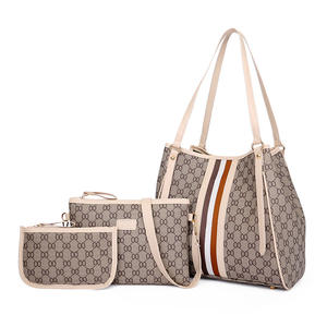 Sac à main femme en gros, livraison directe, ensemble de 3 pièces en PU, sac à main en cuir de luxe pour femmes, ensemble de sacs à main de luxe pour femmes - Product Image 1
