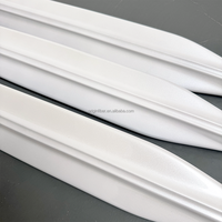 Baril de pêche sous-marine 850 mm en fibre de carbone 100 %, finition blanc nacré, pour la pêche en mer