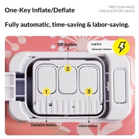 Canapé gonflable moderne, léger et confortable avec pompe électrique intégrée pour l'extérieur et le salon – Idéal pour la détente et le sommeil