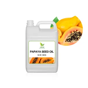 1kg vente en gros 100% huile de support naturelle raffinée Rbd fractionnée en vrac pressée à froid organique pure huile de graines de papaye
