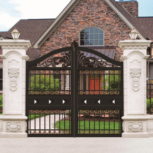 Hiện đại có thể thu vào nhà nhôm Cổng Chính tự động thiết kế hợp kim sắt vườn ngoài trời khu dân cư biệt thự ứng dụng bên ngoài - Product Image 4