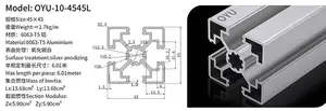 4545 gebogenes Aluminium Extrusion gebogenes Aluminium Crowd Control Barriere Aluminium