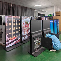 Proveedor de Pantallas LCD Publicitarias Digitales de Pie para Interiores, con Marco Ultra Delgado y Pantalla Completa, al por Mayor