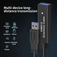 Câble d'extension USB3.0 tresse PVC 5Gbps stable femelle USB imprimante ordinateur transmission de données caméra 3A charge rapide 30 mètres