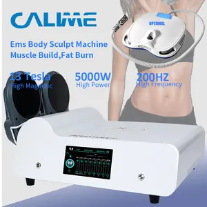 Newest Design Homeuse Portable Ems Body Sculpt Machine 13 Tesla 5000W Muscle Build Weight Loss Pelvic Cushion Mini Emslim RF