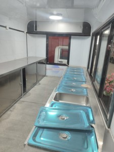 Dessert Ice Cream Coffee Candy Fast Food Catering Mobile Food Service Trucks Trailers Galvanized Steel Stainless Steel <b>Frame</b> - Product Image 6