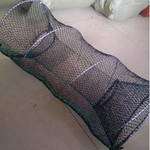 Filet de pêche en métal cage à crevettes en nylon pliable piège à <span class=keywords><strong>poisson</strong></span> crabe filet coulé - Product Image 6