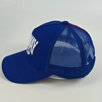 Wecondo Verstellbare Unisex-Baseballkappe mit Stickerei für Fußballfans, Sommer-Outdoor-Trucker-Cap aus Polyester/Baumwolle, Individuell Anpassbar