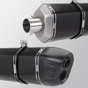 Tube universel de silencieux d'échappement de moto de 51mm nouveau pour les modèles d'utilisation de course comprenant MT07 MT09 Z900 Z400 Ninja400 Gsx250 <span class=keywords><strong>Gsx750</strong></span> - Product Image 4