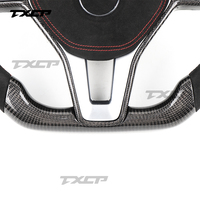 Pour Mercedes Benz AMG CLASSE C W204 C63 W212 W218 W207 W172 W117 SLK CLK A35 A45 S63 C43 E53 E63 LED Volant en fibre de carbone