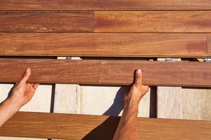 Baldosas de Madera Maciza Natural de Cumaru para Terraza Exterior, 18 mm de Grosor, Acabado Liso, Estilo Moderno Europeo Contemporáneo, <span class=keywords><strong>Suelo</strong></span> de Madera Cerámica - Product Image 4