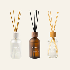 Bouteille en verre dépoli roseau diffuseur luxe décor à la maison désodorisant huile essentielle diffuseur de chambre cadeau pour homme femmes affaires - Product Image 1