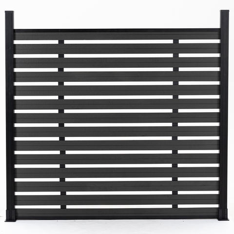 Outdoor Waterproof Moisture-Resistant WPC Fence Board 6ftH X 8ftW Co-Extruded Trellis Gate for Villa Garden Low Maintenance
