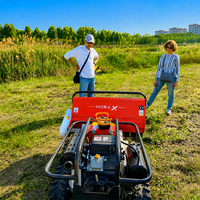 Tondeuse robot à fléaux télécommandée 800mm 1000mm pour herbe, mini débroussailleuse sur chenilles, modèle le plus vendu