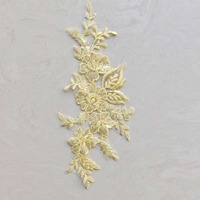 Applique multicolore plate brodée de sequins, patch floral assorti en dentelle douce et sequins, accessoires pour robe de mariée et costume de spectacle