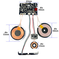 Tous les téléphones Émetteur Récepteur PCBA Coil + PCB Module de charge sans fil pour chargeur Android Type C 100W Puissance de sortie 5V/2A